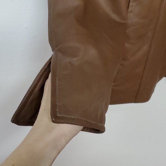 Pamela McCoy brown leather jacket - Picture 5 of 10